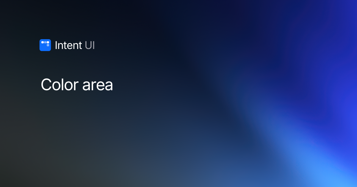 Color Area / Intent UI
